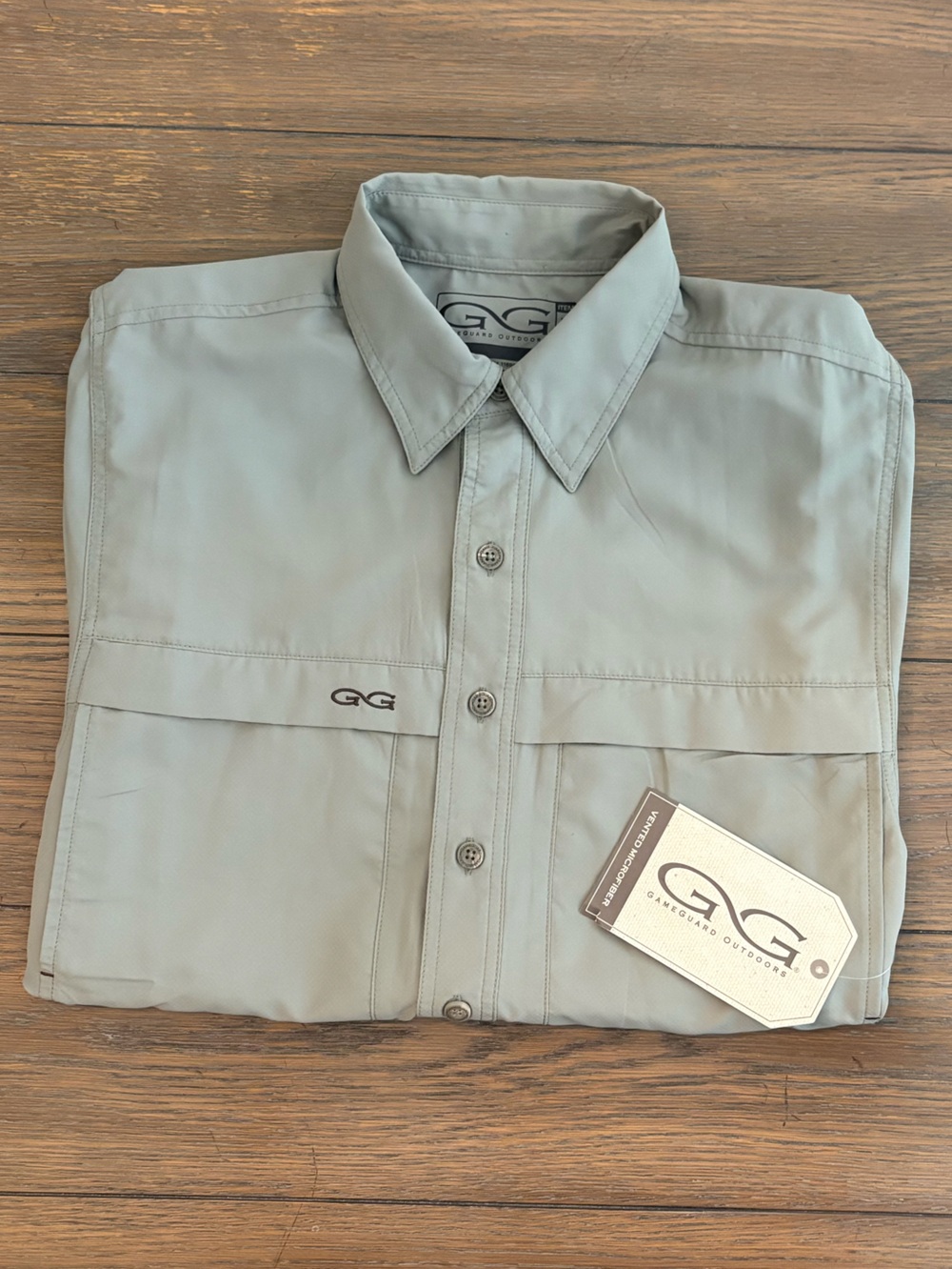 Gameguaed Casual Men's Button-Down Shirt - Olive Green Size S New With Tags